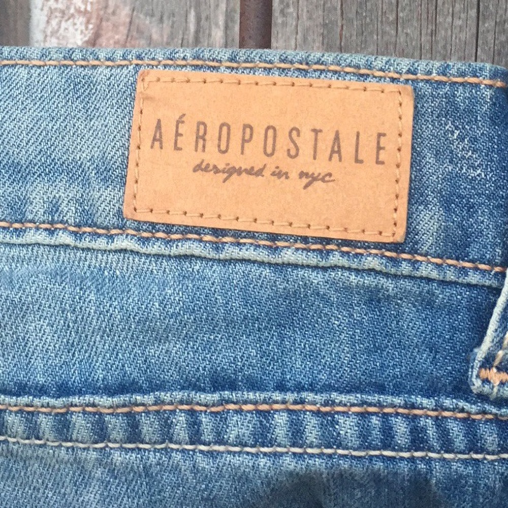 Aeropostale Cuffed Boyfriend Jeans - Size 00 Reg - Picture 5 of 5
